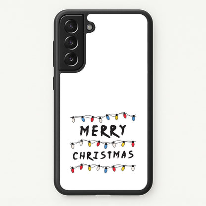Merry Christmas String Lights Galaxy S22 Case