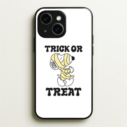 Trick Or Treat Cartoon Beagle iPhone 15 Plus Case