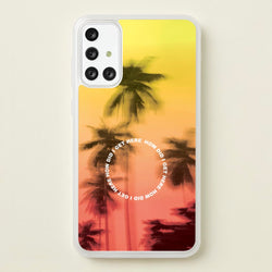 Palm Trees Circle Galaxy A71 Case
