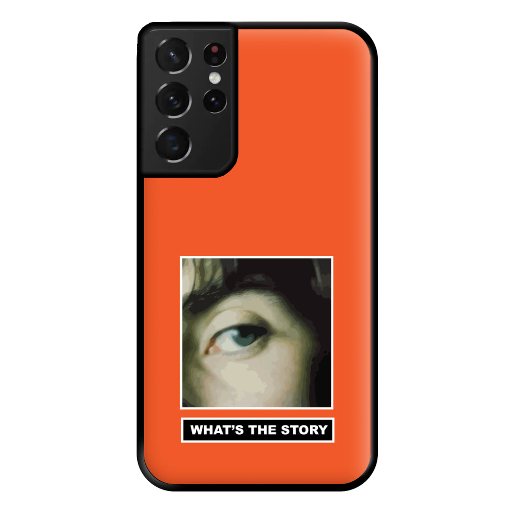 What's The Story Orange Galaxy S21 Ultra Case