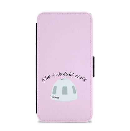 What A Wonderful World Space Launch Flip / Wallet Phone Case