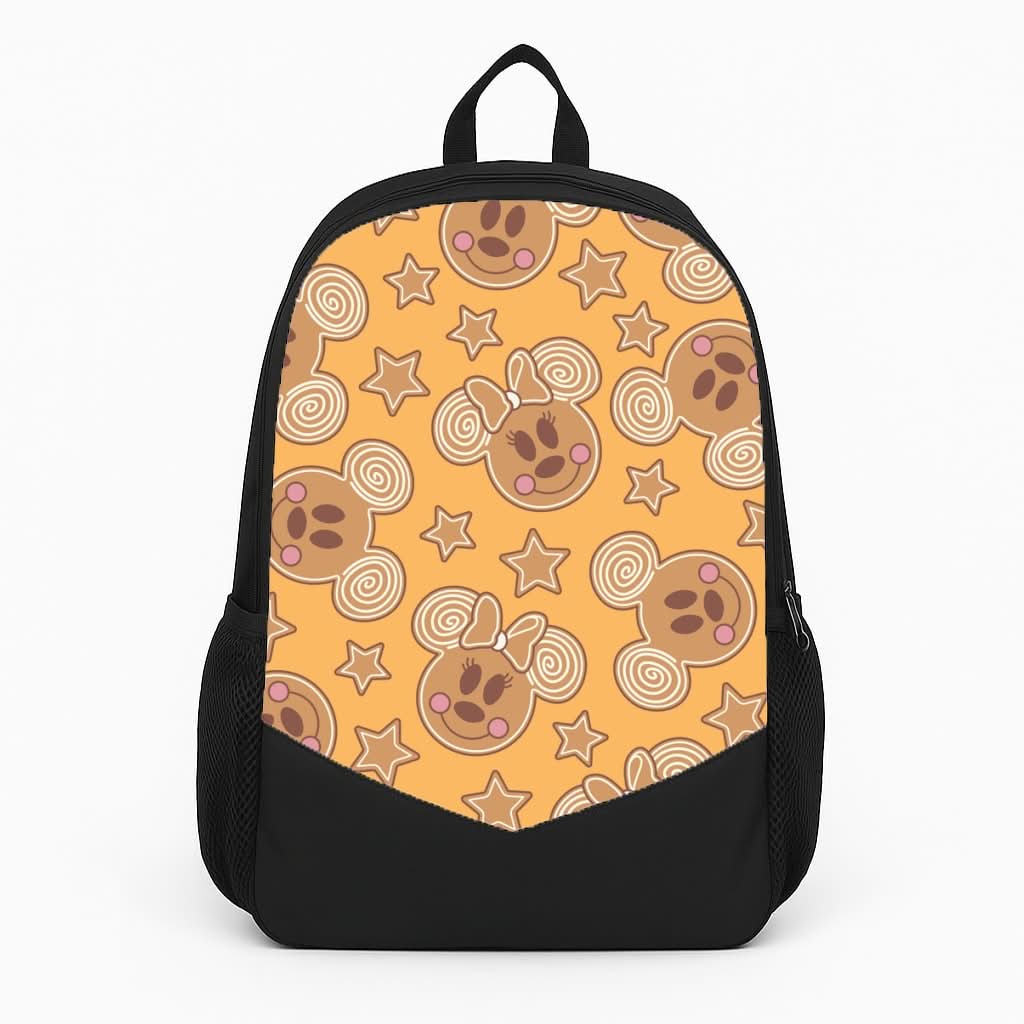 Cartoon Mouse Gingerbread Pattern Backpack