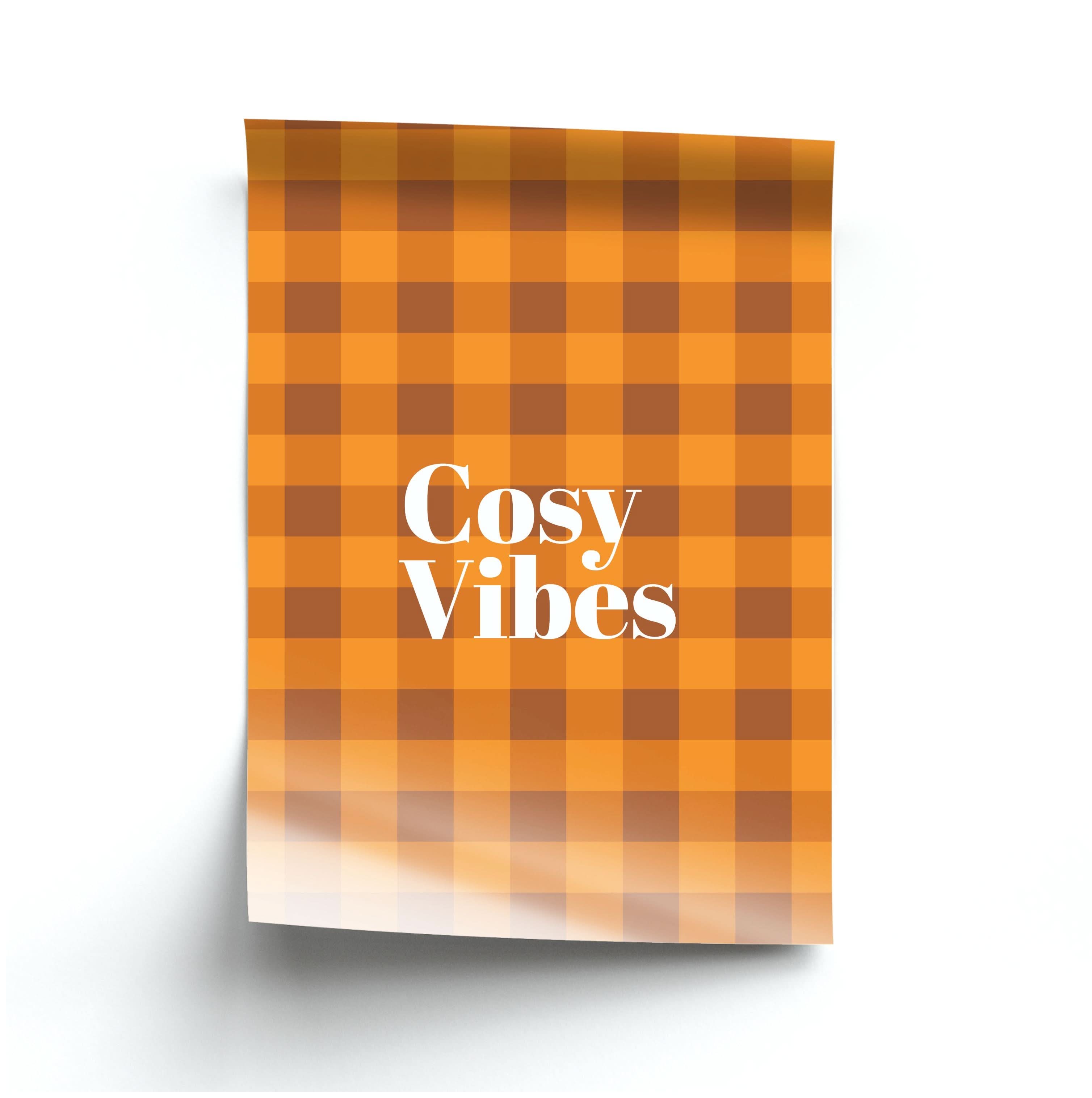 Checkered Cosy Vibes Poster