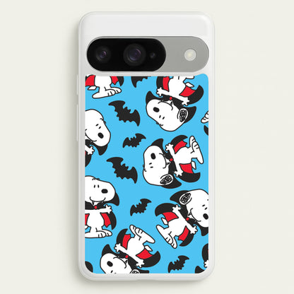 Cartoon Beagle Vampire And Bats Pattern Google Pixel 10 / 10 Pro Case