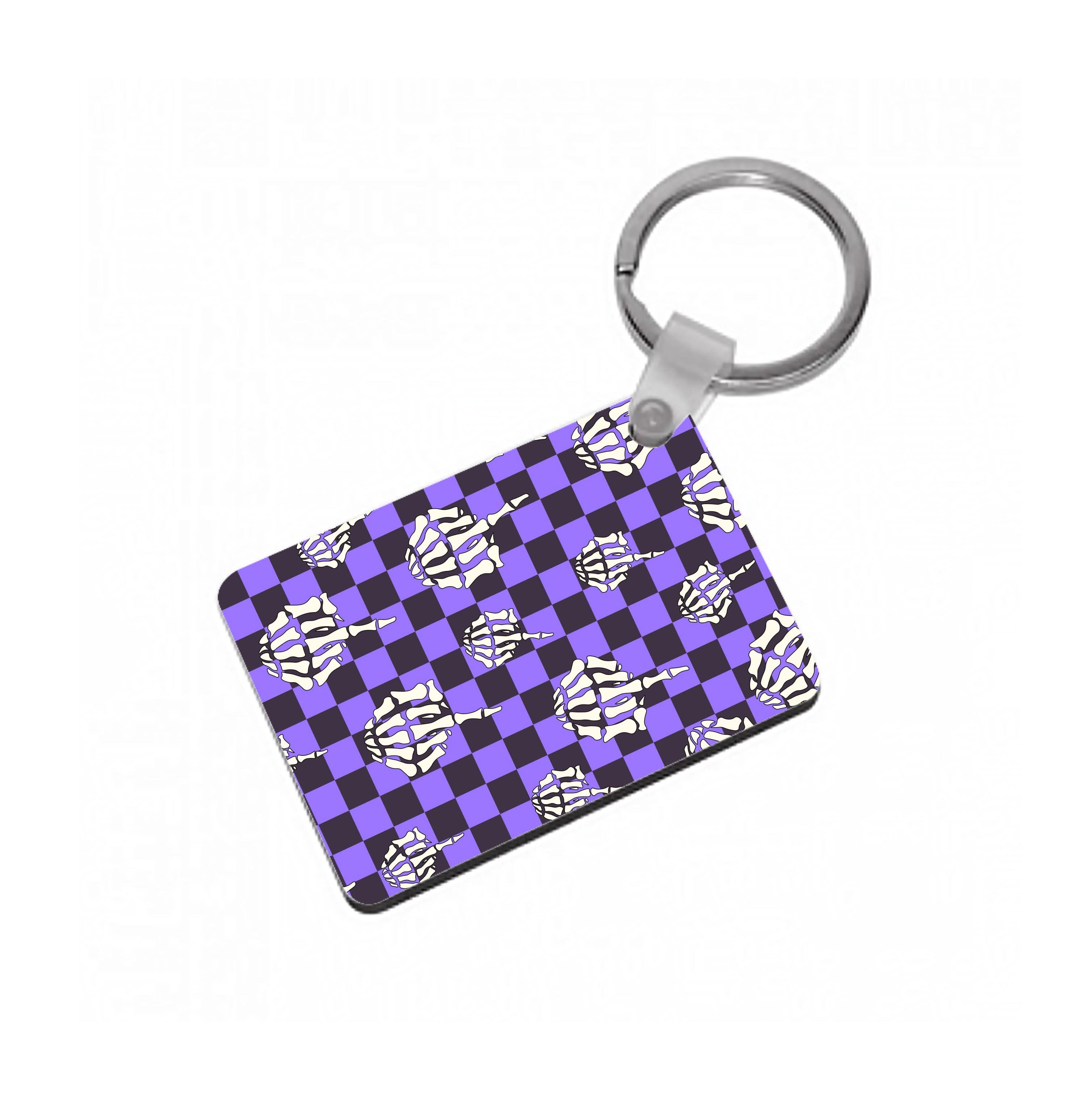 Purple Middle Finger Keyring