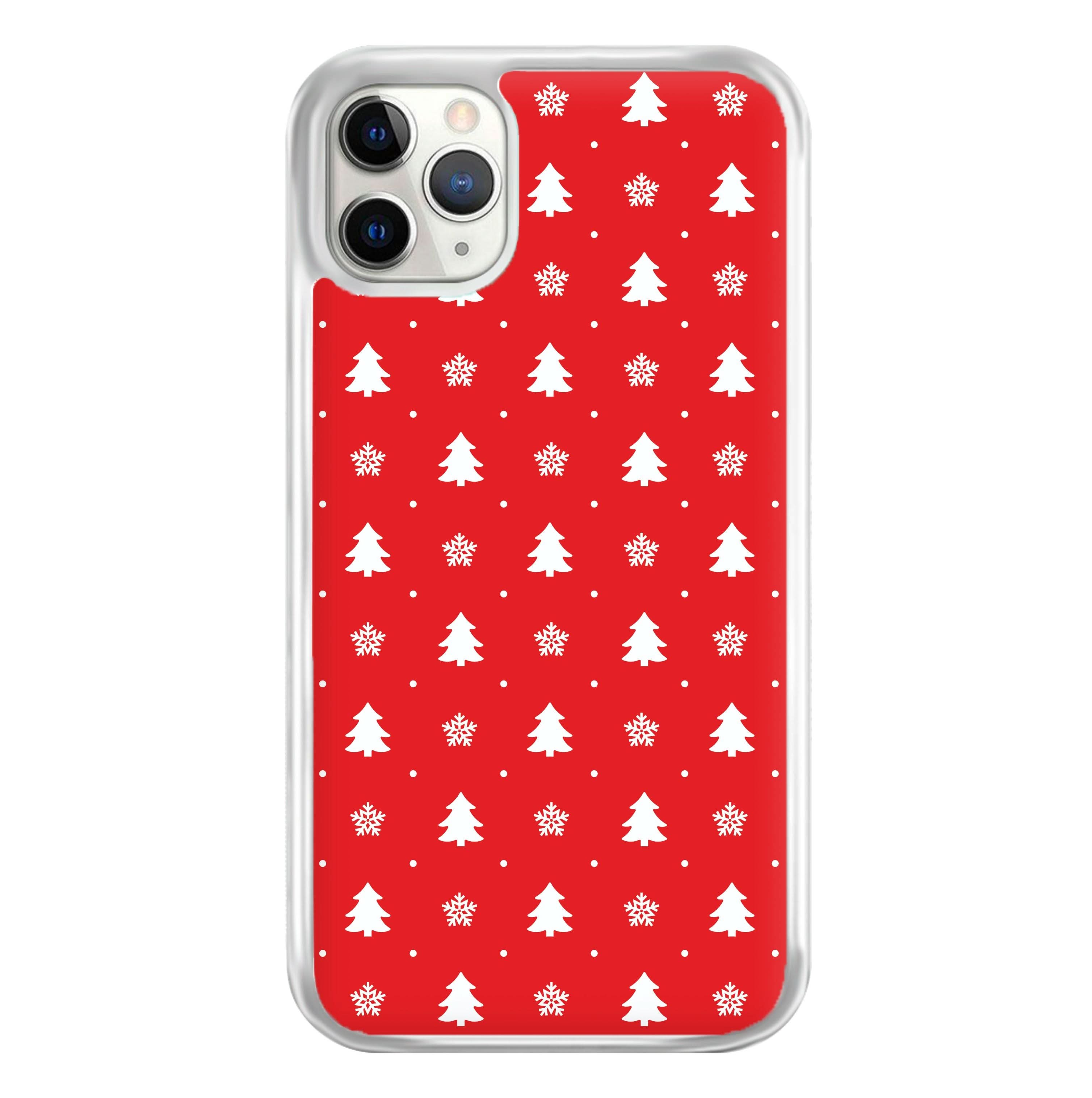 Red Tree Pattern Phone Case