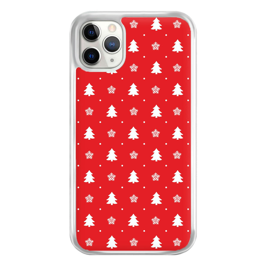 Red Tree Pattern Phone Case