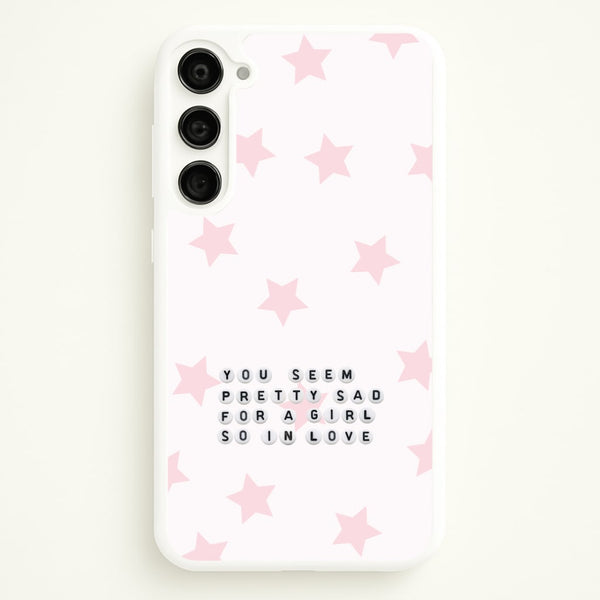 Pretty Sad Letter Beads Galaxy S23 Case