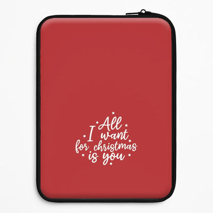 All I Want For Christmas Is You Stars Universal Laptop Sleeve