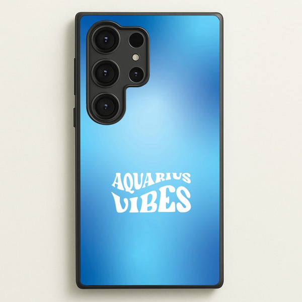 Aquarius Vibes Gradient Zodiac Galaxy S25 Ultra Case