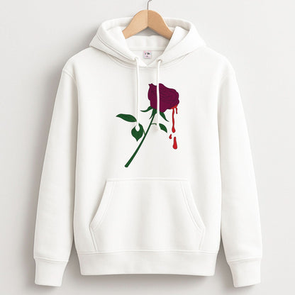 Dark Pink Rose Unisex Hoodie