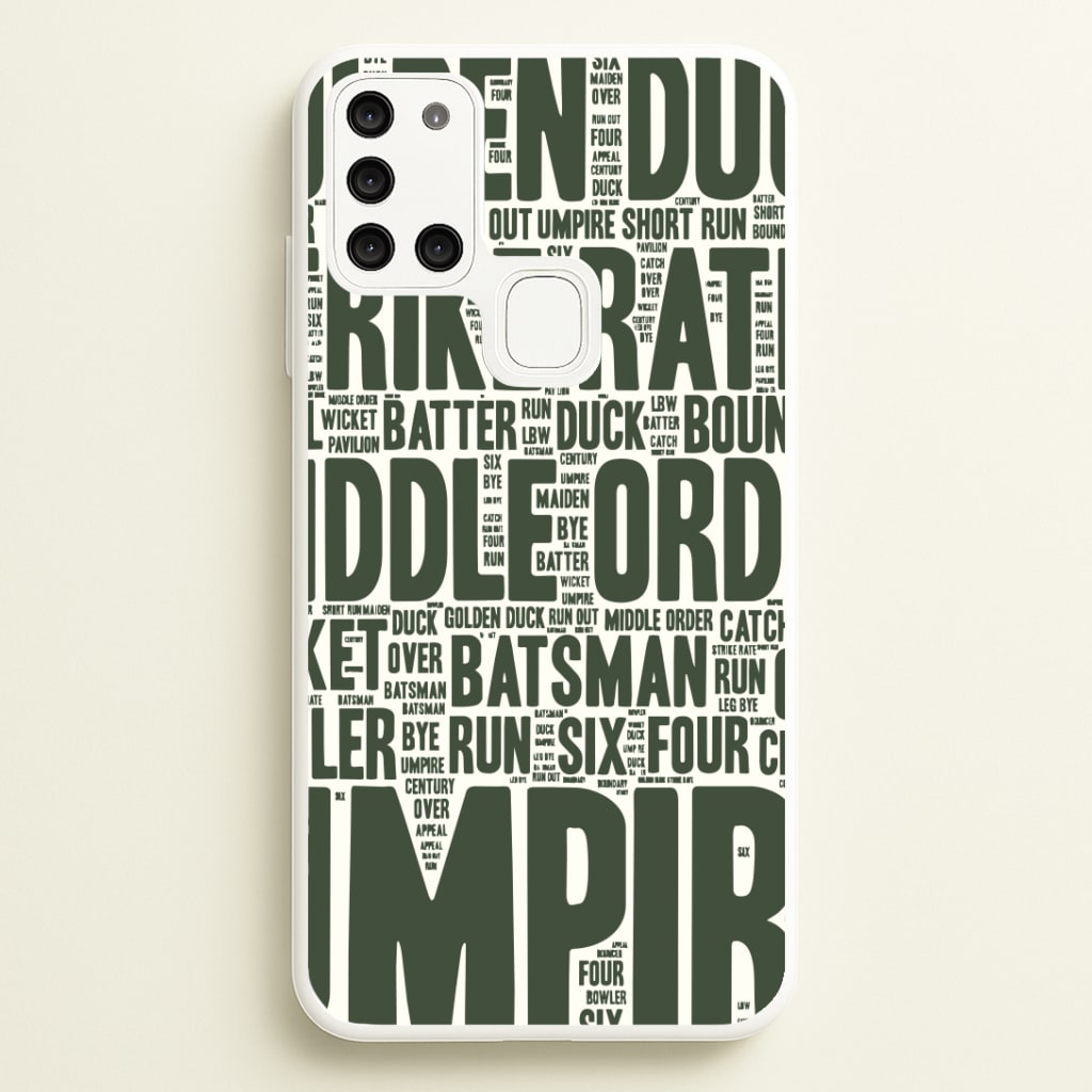Cricket Wordscape Galaxy A21s Case
