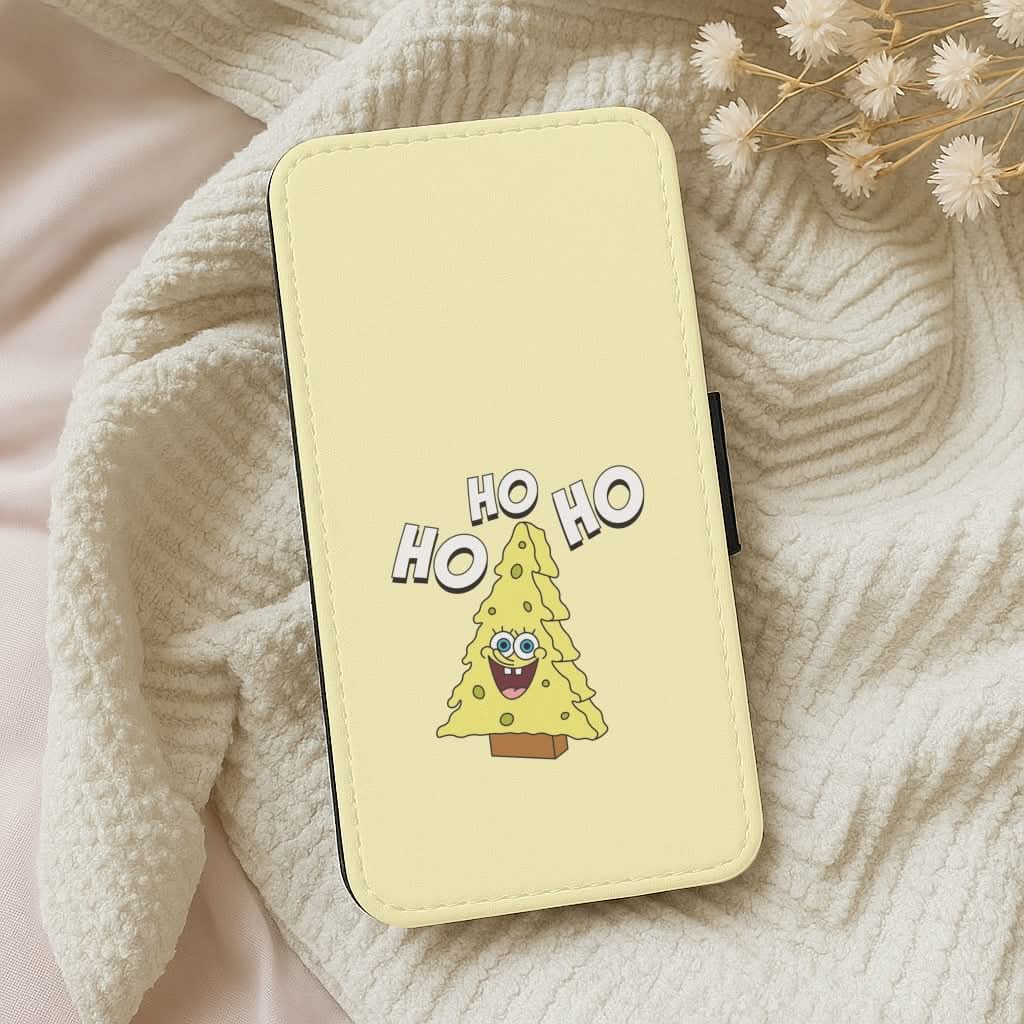 Christmas Tree Cartoon Sponge Leather Phone Case