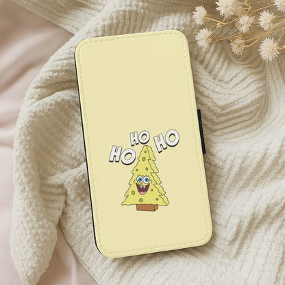 Christmas Tree Cartoon Sponge Leather Phone Case