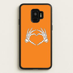 Skeleton Heart Galaxy S9 Case