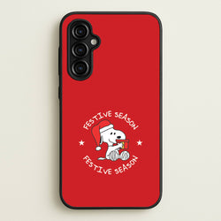 Cartoon Beagle Festive Season Galaxy A54 Case