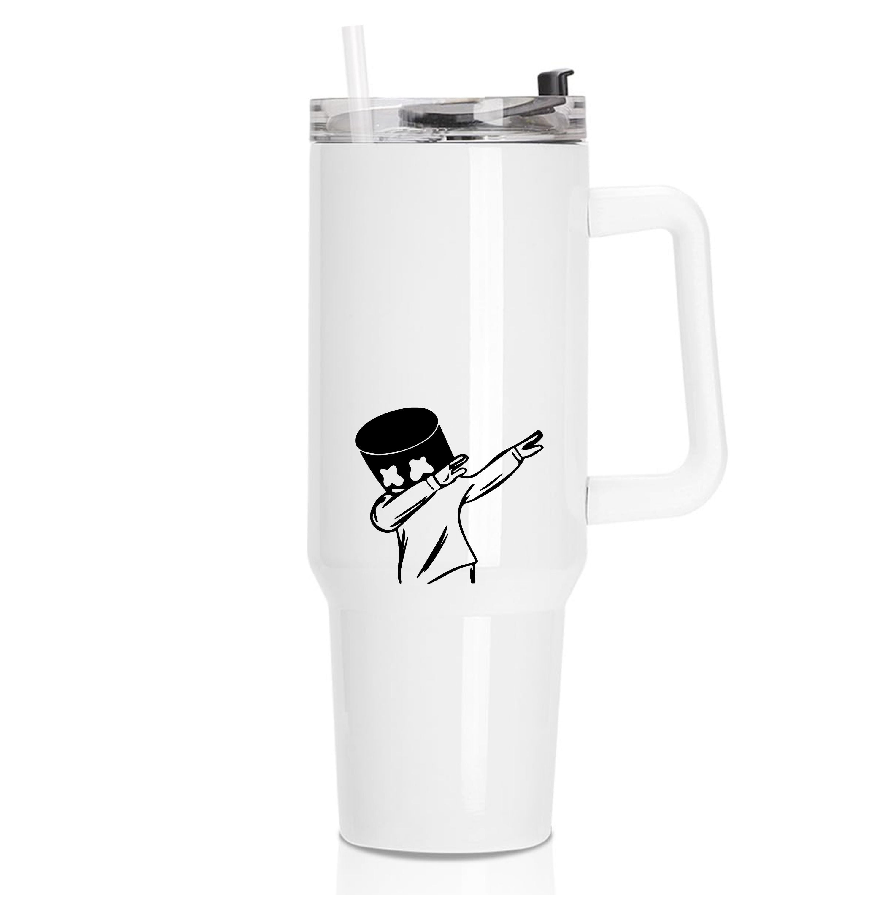 Silhouette White Helmet DJ Dab Tumbler