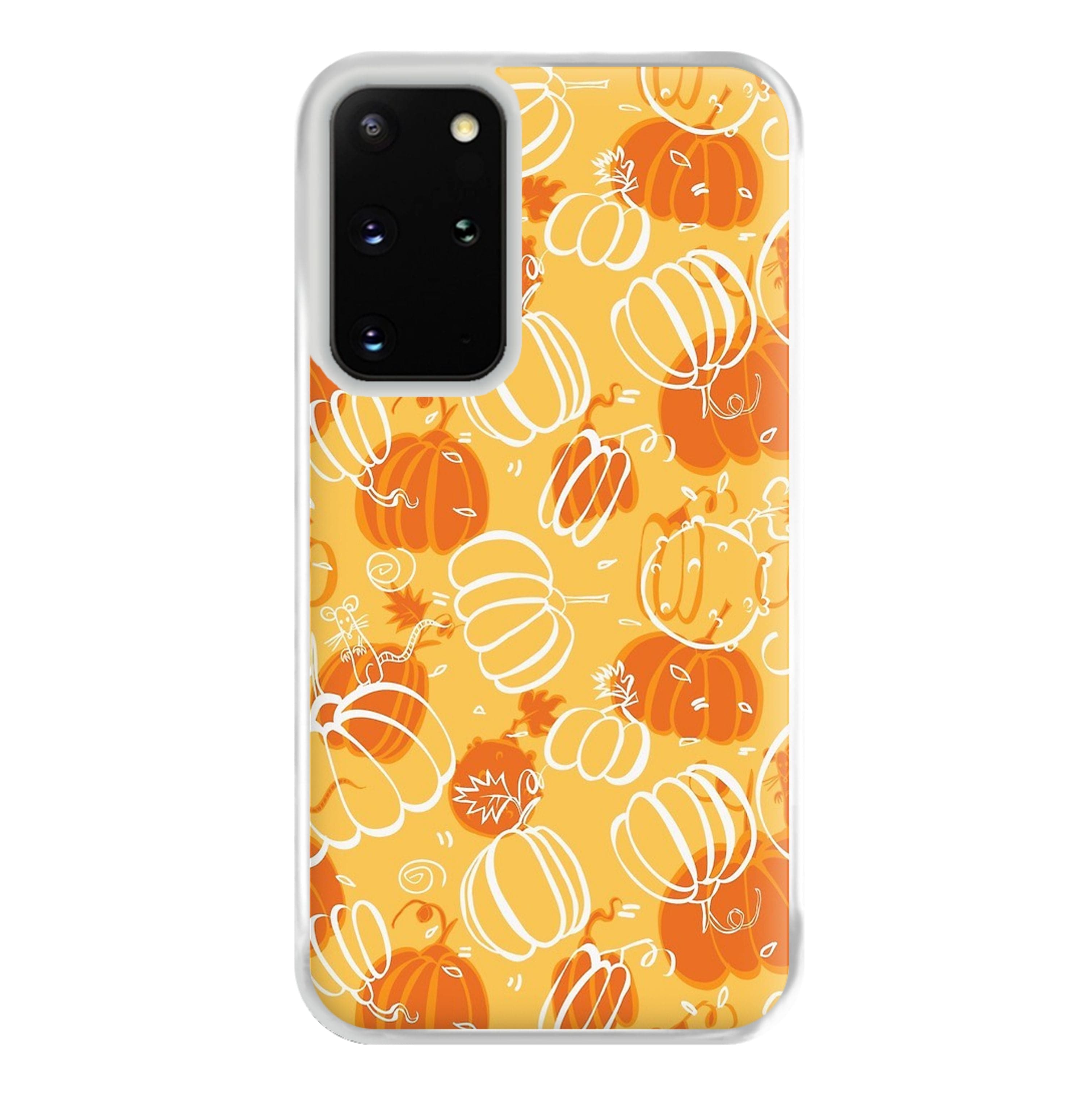 Drawn Pumpkin Pattern Phone Case