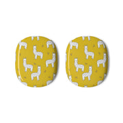 Mustard Alpaca Pattern AirPods Max Case 3