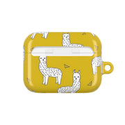 Mustard Alpaca Pattern AirPods Case 7