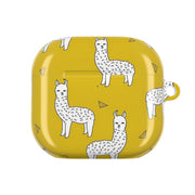 Mustard Alpaca Pattern AirPods Case 4