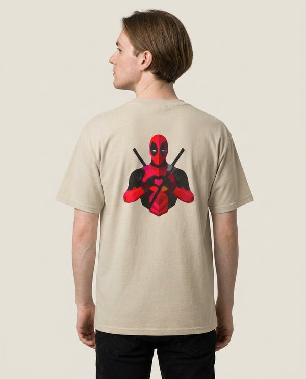DP T-Shirt — Sand Back, worn