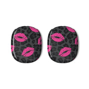 Pink Lipstick Cheetah Print AirPods Max Case 3