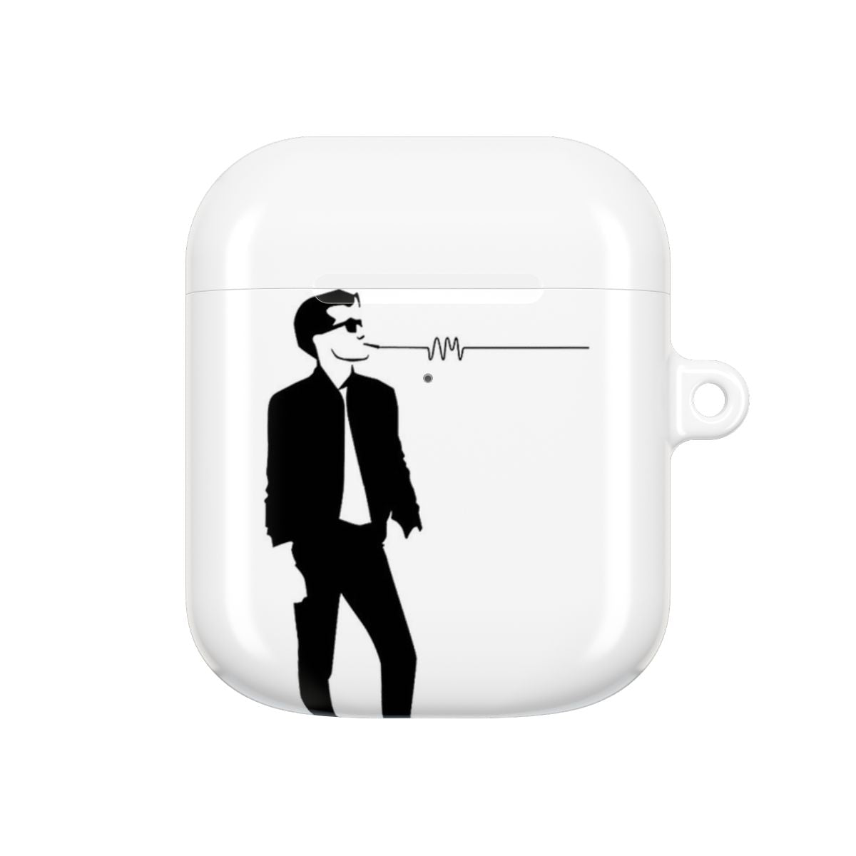 A Monkeys Silhouette AirPods Case