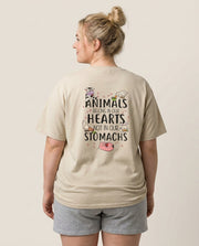 Animals Belong In Our Hearts - Vegan T-Shirt 1