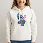 Cute Blue Alien Fairylights Hoodie 3