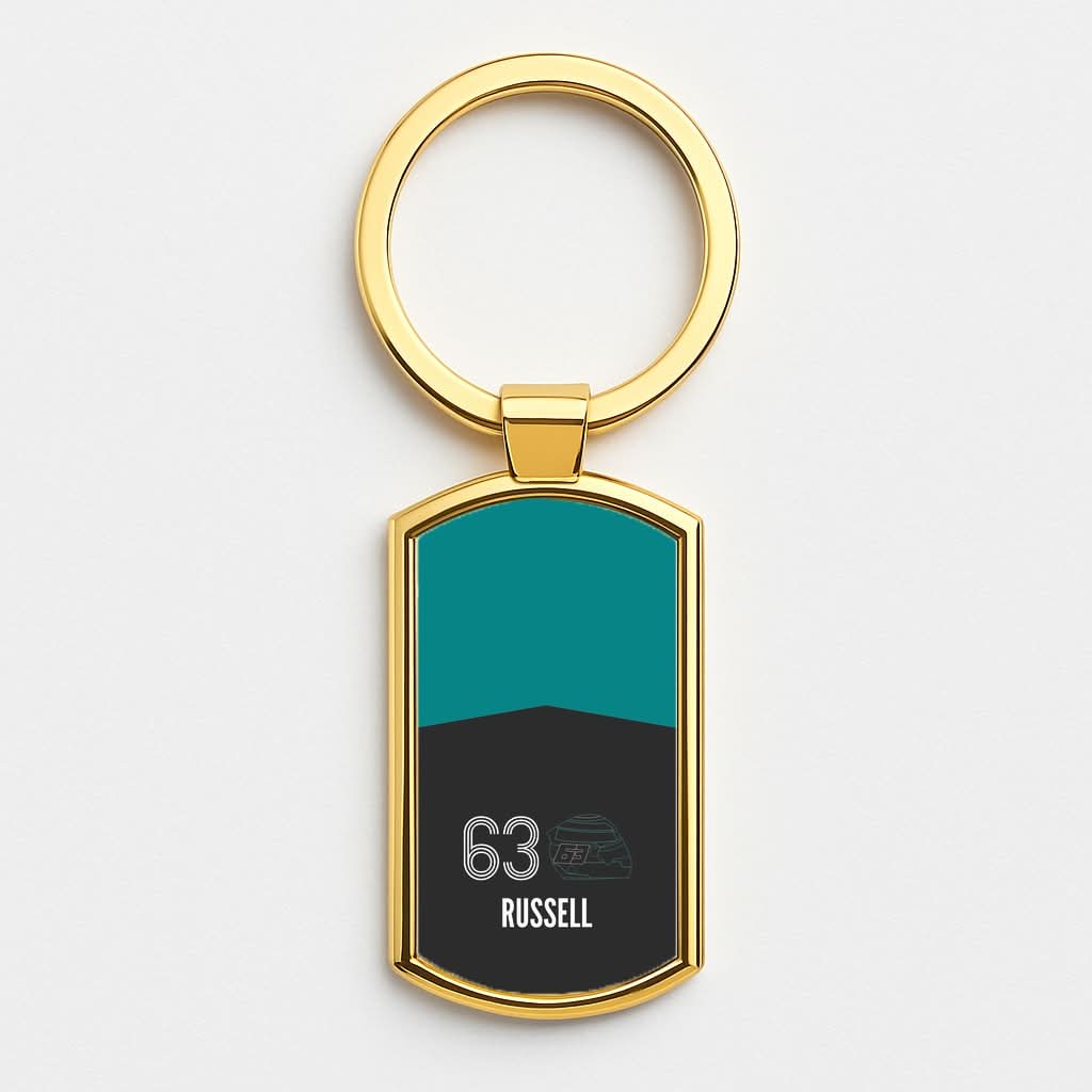 Russell Helmet 2026 Gold Keyring
