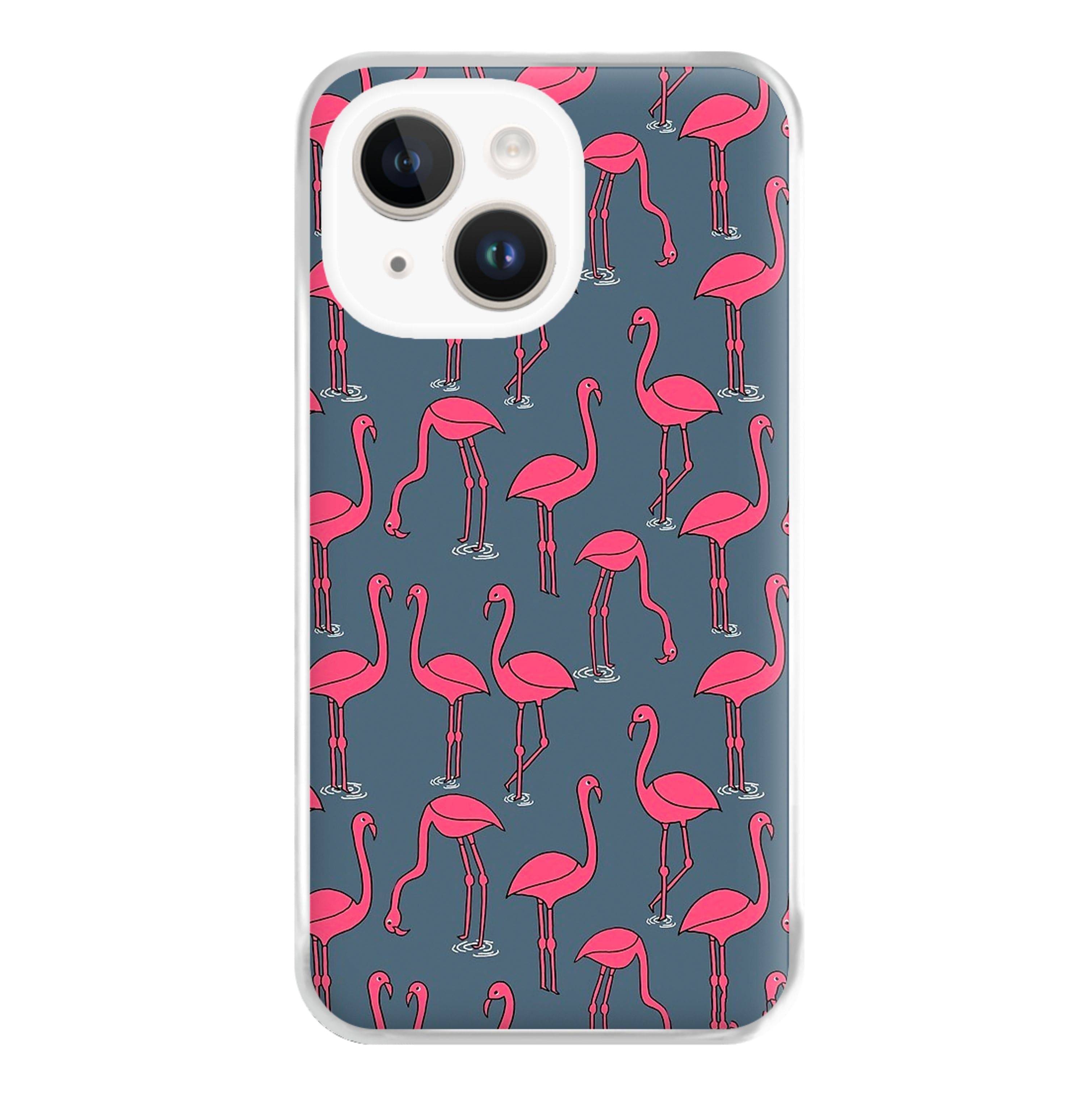 Basic Pink Flamingo Pattern Phone Case