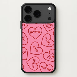 Quote Love Hearts Pattern iPhone 17 Pro Max Case