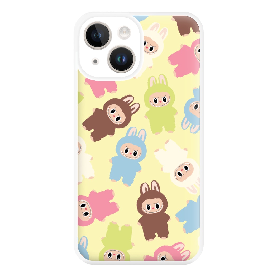 Colourful Little Monsters Pattern iPhone 14 Case