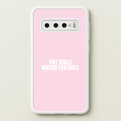 Hot Girls Watch Football Galaxy S10 Plus Case