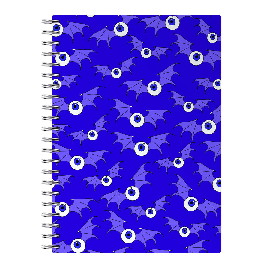 Purple Bat Pattern Notebook