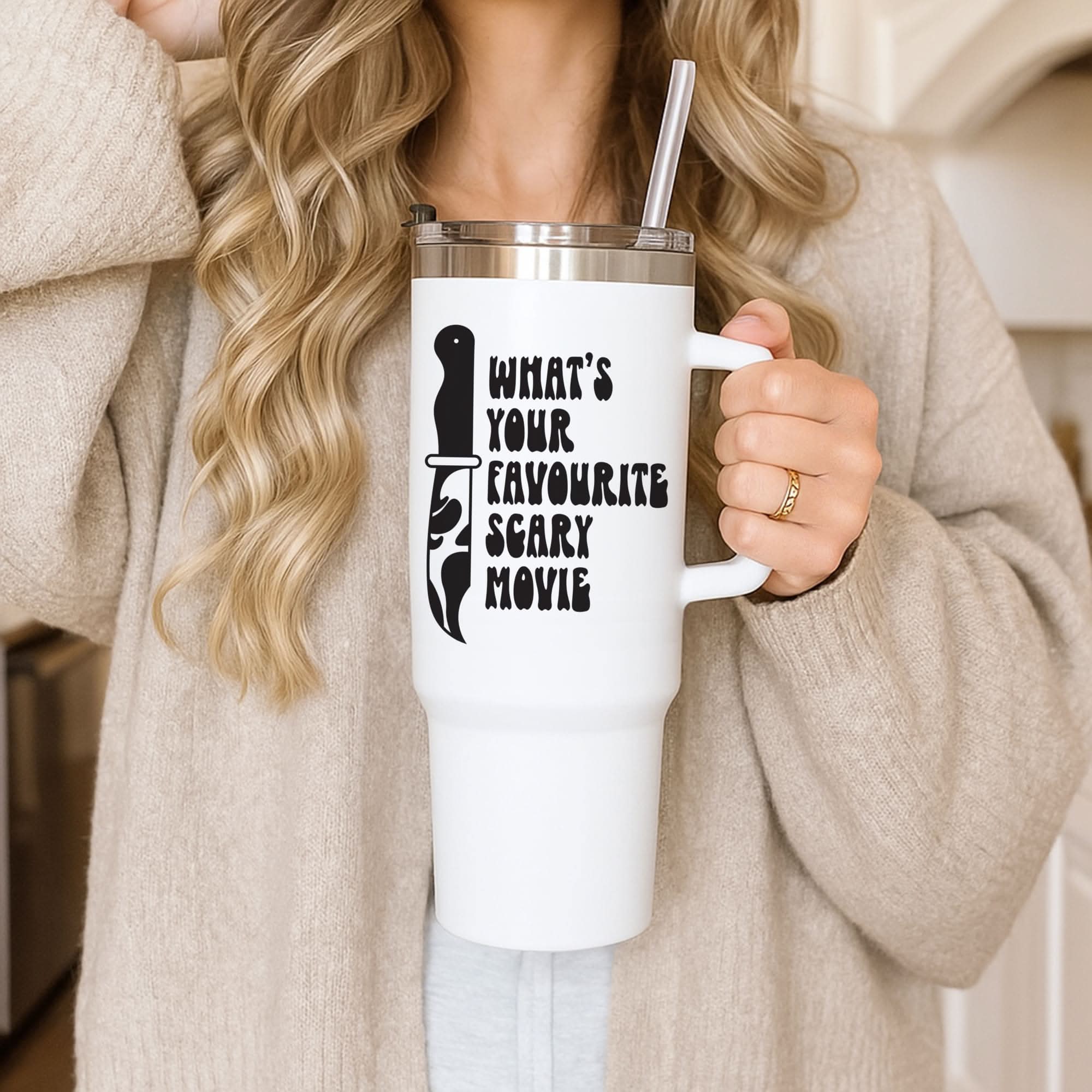 What's Your Favourite Scary Movie Trippy Tumbler