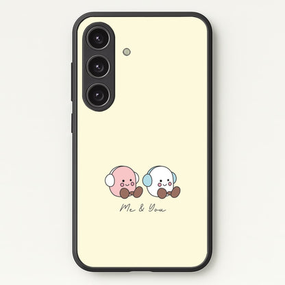 Cute Christmas Marshmellow Plushies Galaxy S25 Plus Case