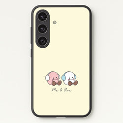 Cute Christmas Marshmellow Plushies Galaxy S24 Plus Case
