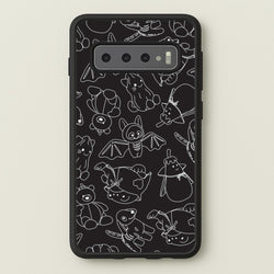 Halloween Plushies Pattern II - Halloween Galaxy S10 Plus Case