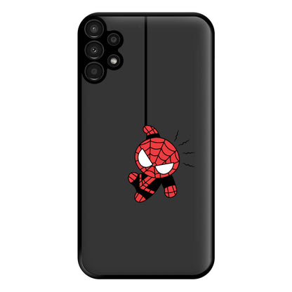 Gray Hanging Spider Hero Galaxy A13 Case