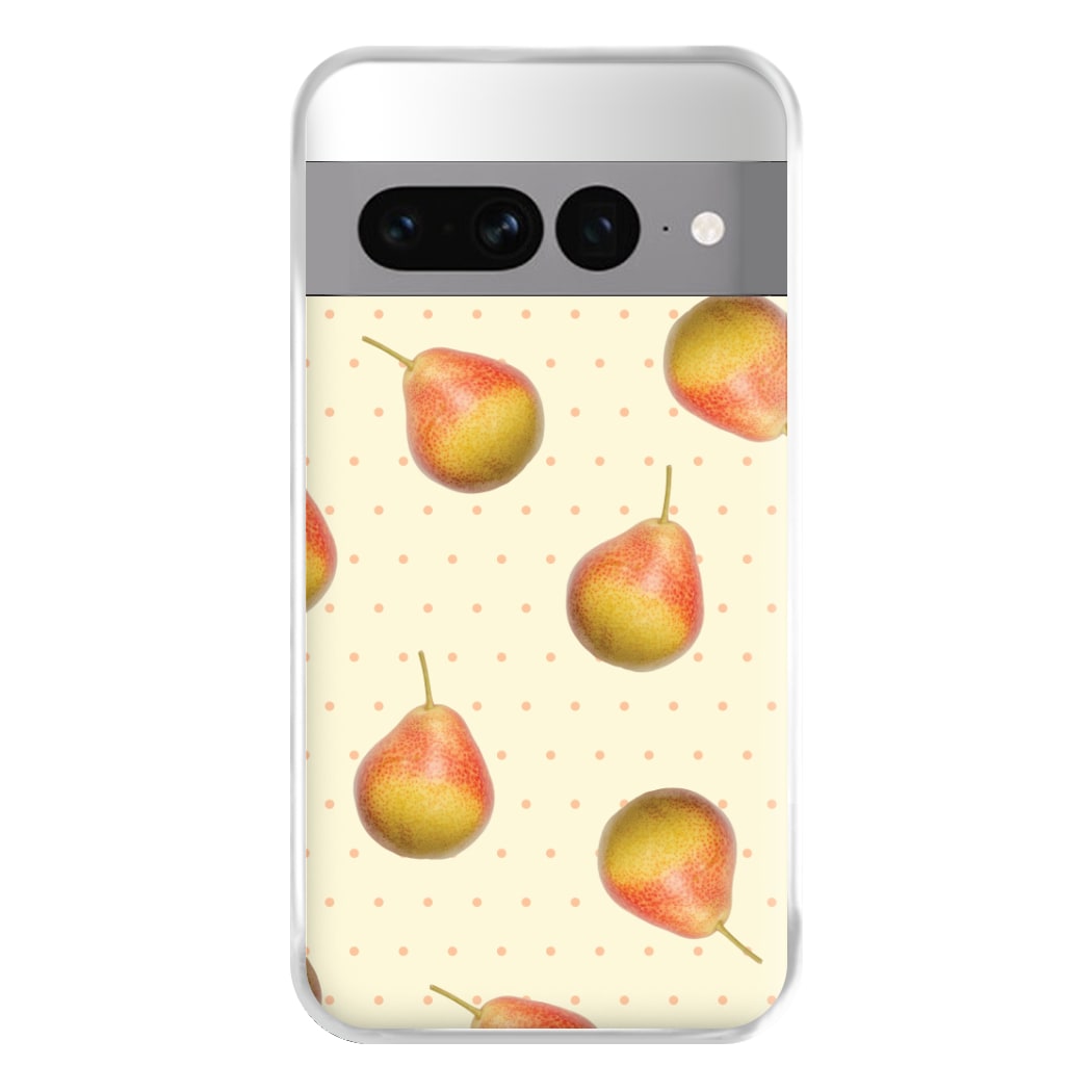 Pears And Polka Dots Pattern Google Pixel 7 Pro Case