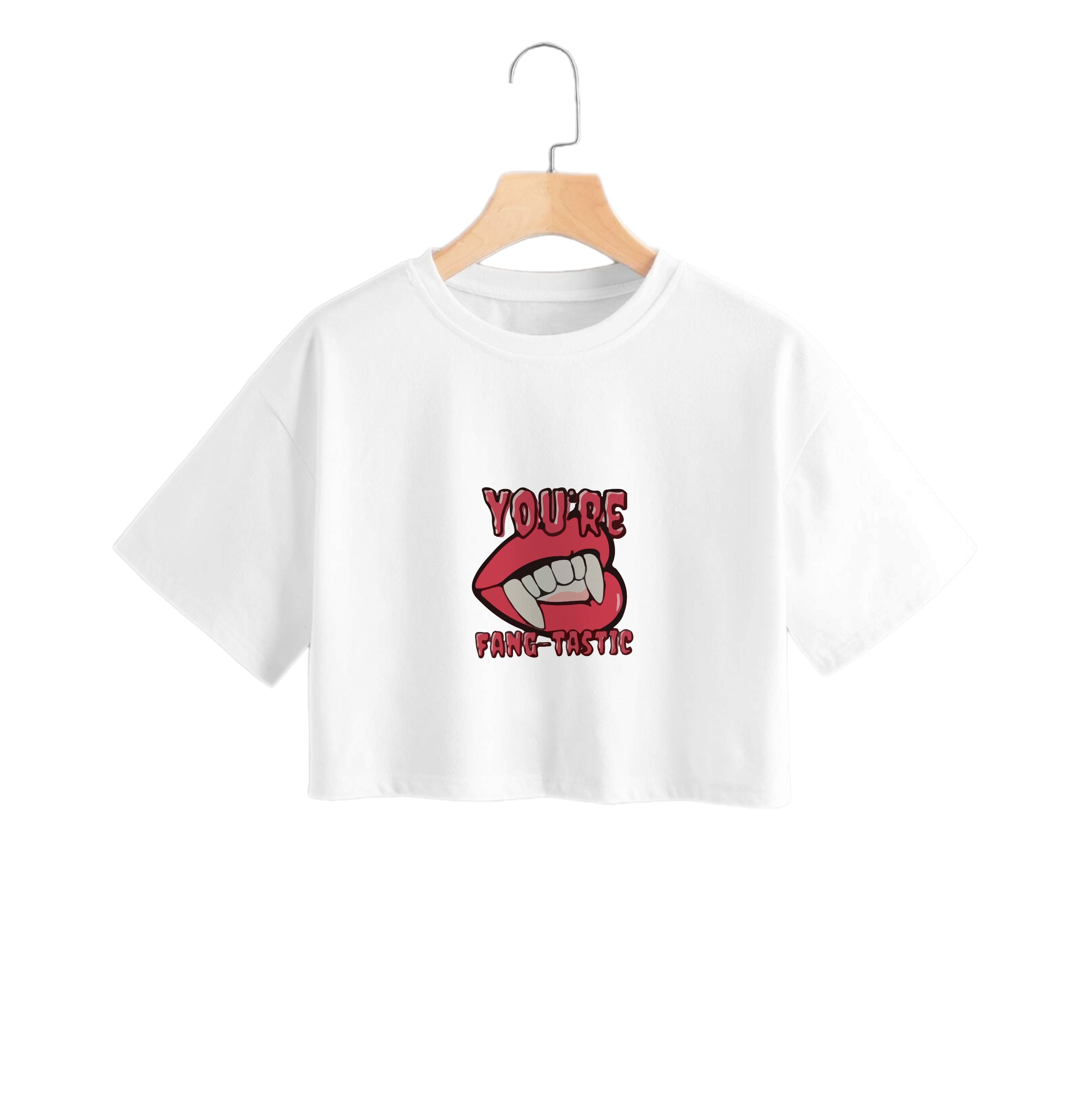 You're Fang-Tastic - Halloween Crop Top