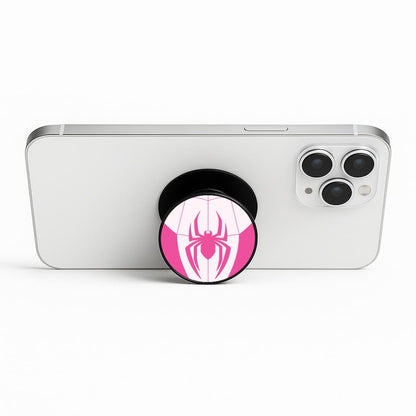 Pink And Black Spider Costume Phone Stand