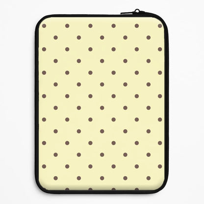 Vanilla & Chocolate Polka Dots Universal Laptop Sleeve