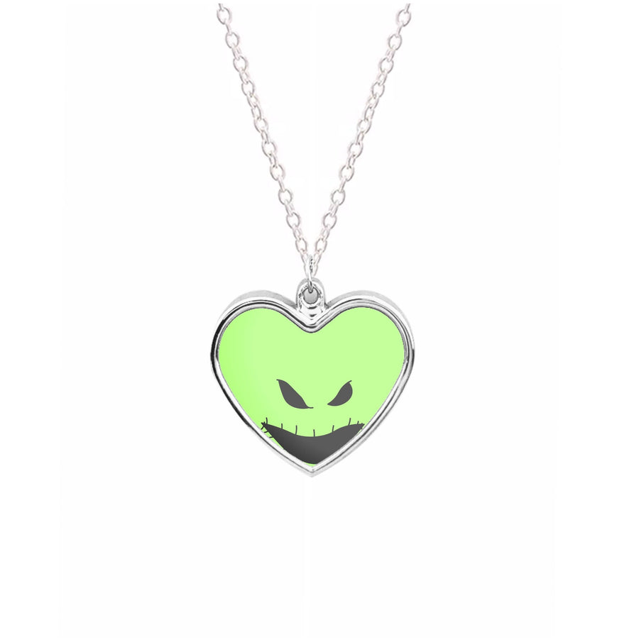 Green Face Necklace