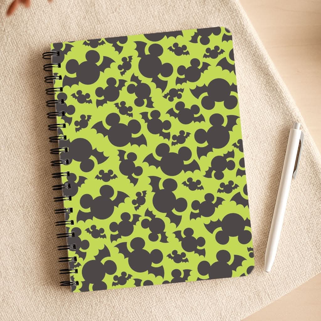 Mouse Bats Pattern Notepad