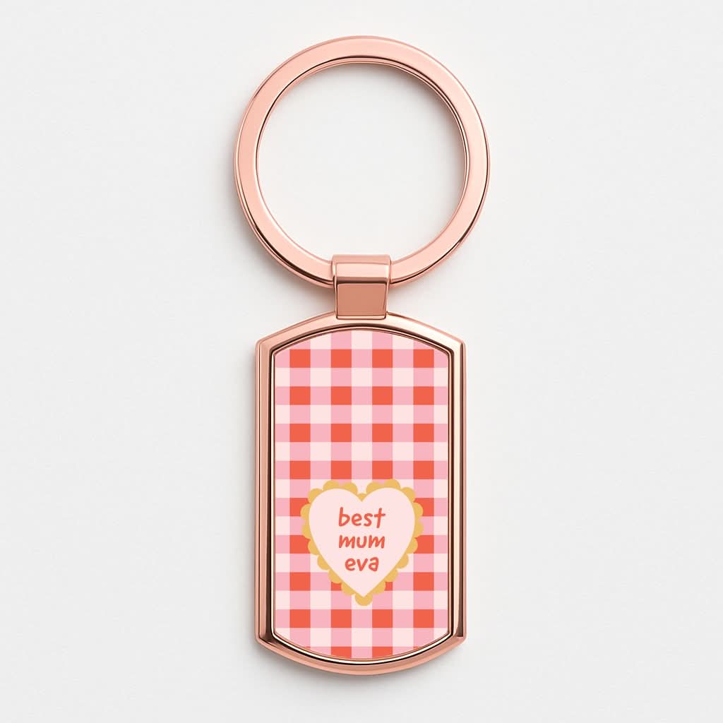 Best Mum Eva Rose Gold Keyring