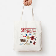 Stranger Things Cartoon Icons Tote Bag 1