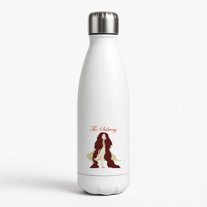Subway Orange White Water Bottle